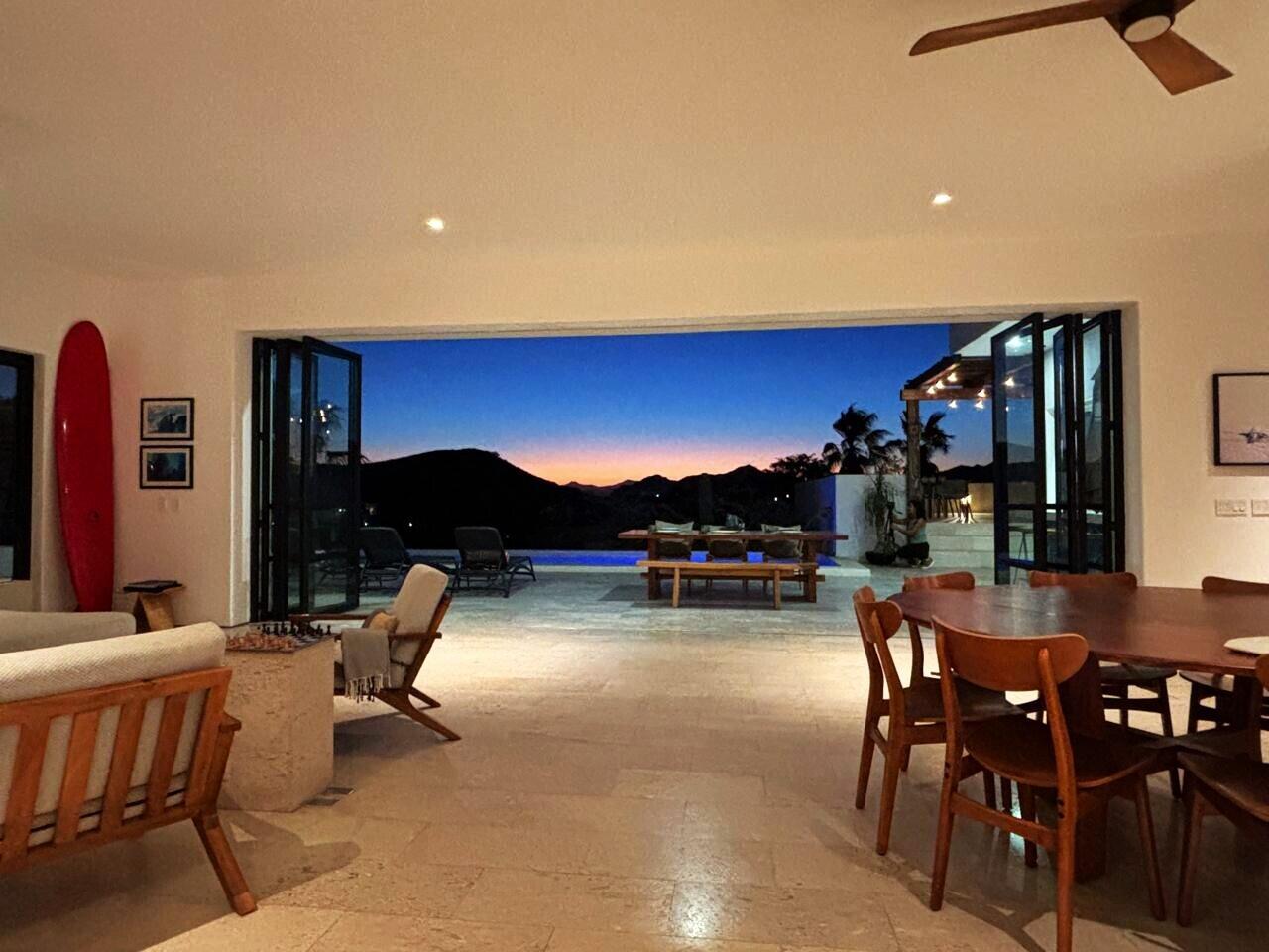 Cabo Luxury Palmilla Estates Discover a standout investment opportunity in coveted Palmilla Estates, where relaxed coastal style meets refined comfort. This single-story 3-bedroom, 3-bath home blends natural stone, warm wood beams, and a gourmet kitchen with high-end appliances, breakfast nook, and full bar. A generous entry courtyard opens to a heated pool, jacuzzi, outdoor kitchen, and a sun-washed yard overlooking the 9th fairway of the Jack Nicklaus Mountain Course. Eligible for a golf membership, it also makes an effortless vacation retreat with close access to Palmilla Beach, world-class amenities, and the charming San José town center. for sale