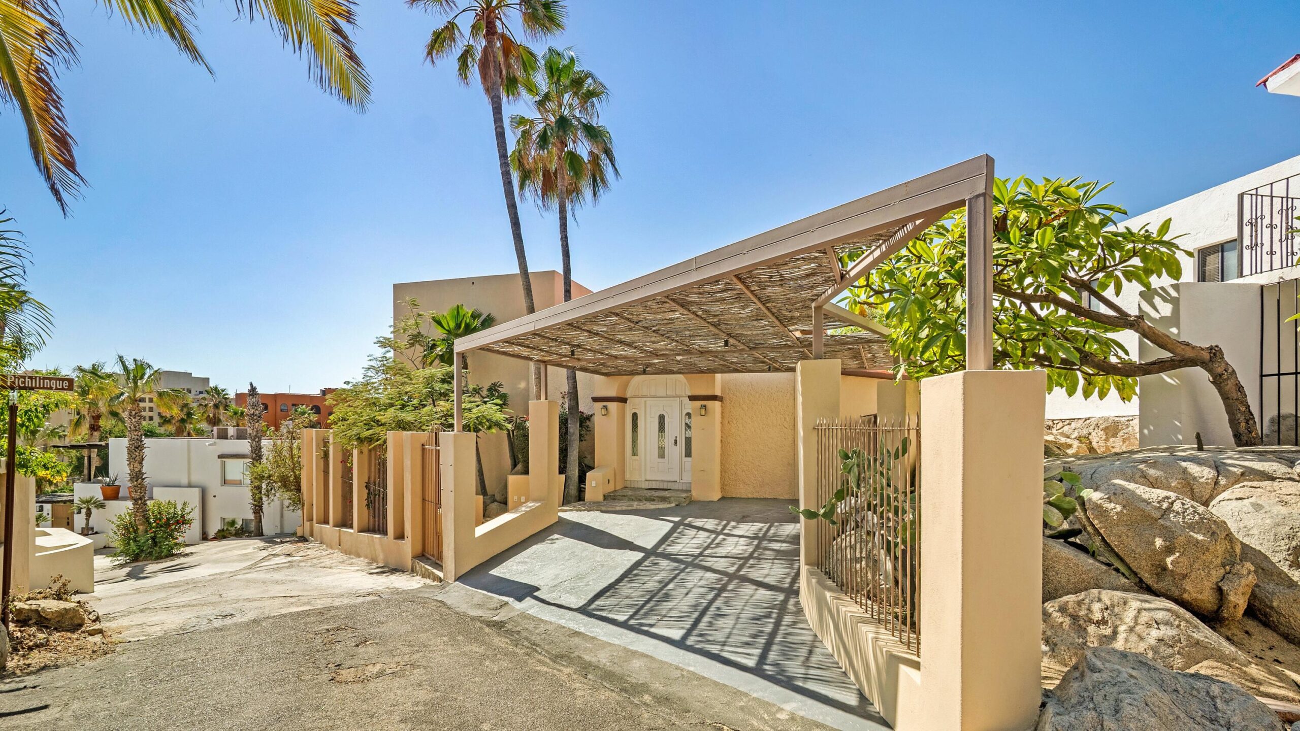 Cabo Luxury Cabo Bello Casa Granite, situated in the beachside gated community of Cabo Bello, brings together coastal living and everyday comfort just a short stroll from the swimmable beach. The main residence features three bedrooms and three bathrooms, of which two of these bedrooms are on a separate and private side of the house sharing an ocean for sale