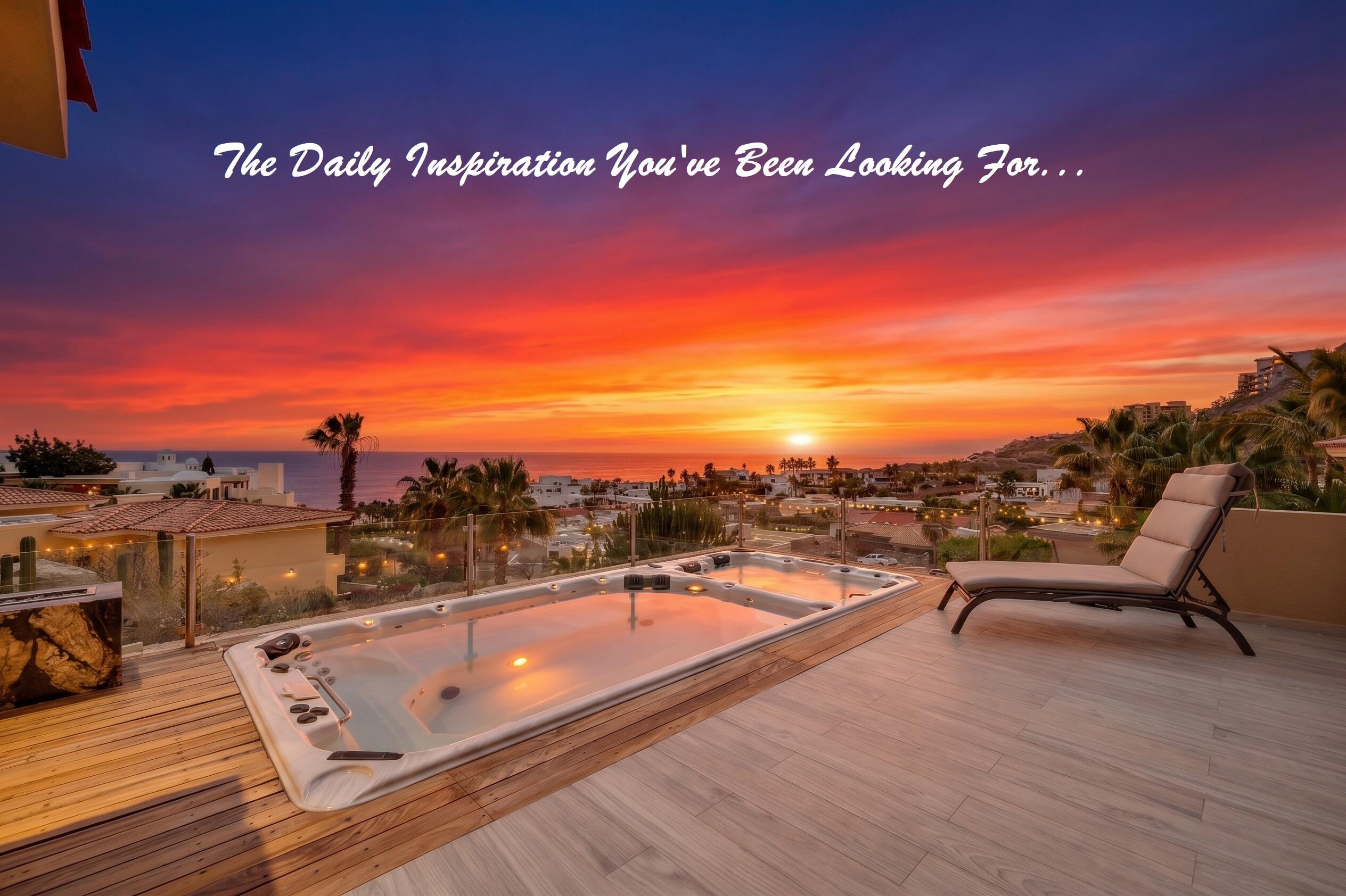 Cabo Luxury Cresta Del Mar Mediterranean-style Home with a poolside bar and generously proportioned patio with its water features, putting green, pool and spa create a playful inviting atmosphere where friends and family will want to gather. Sunset cocktails atop the rooftop deck with its arch for sale