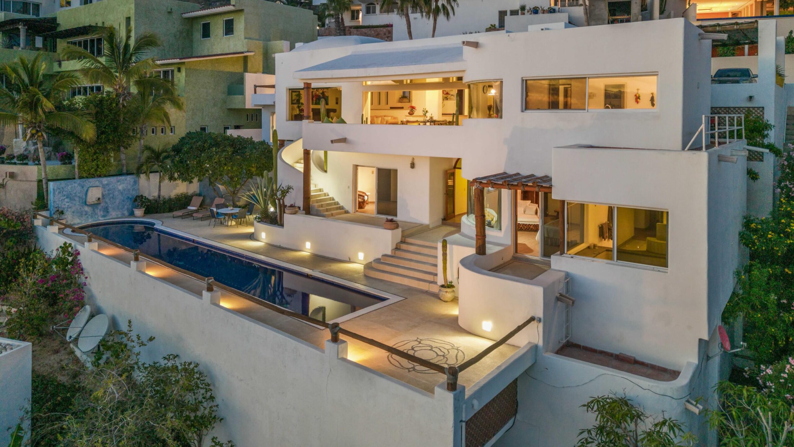 Cabo Luxury El Tule-Inland:General SAVVY INVESTOR'S DREAM -- BUILT WITH EXCEPTIONAL QUALITY & LIMITLESS POTENTIAL. A rare turnkey development opportunity distinguished by elite construction standards - a level of quality seldom found in Los Cabos. Offered as a complete 10-unit boutique project, it includes two fully finished, luxury turnkey residences showcasing the superior craftsmanship, premium materials, and structural durability that define this development. The remaining eight units are structurally prepared and ready to be completed according to the existing design or customized to match the buyer's vision. Blueprints are in early conceptual stage and can be modified to create a variety of high-value concepts, such as: Boutique hotel, Luxury branded residences, Wellness or medical retreat, Corporate retreat or co-living concept, Exclusive rental community.Located in the high-demand Corridor between Cabo San Lucas and San José del Cabo, the project benefits from exceptional visibility, strong rental demand, and for sale