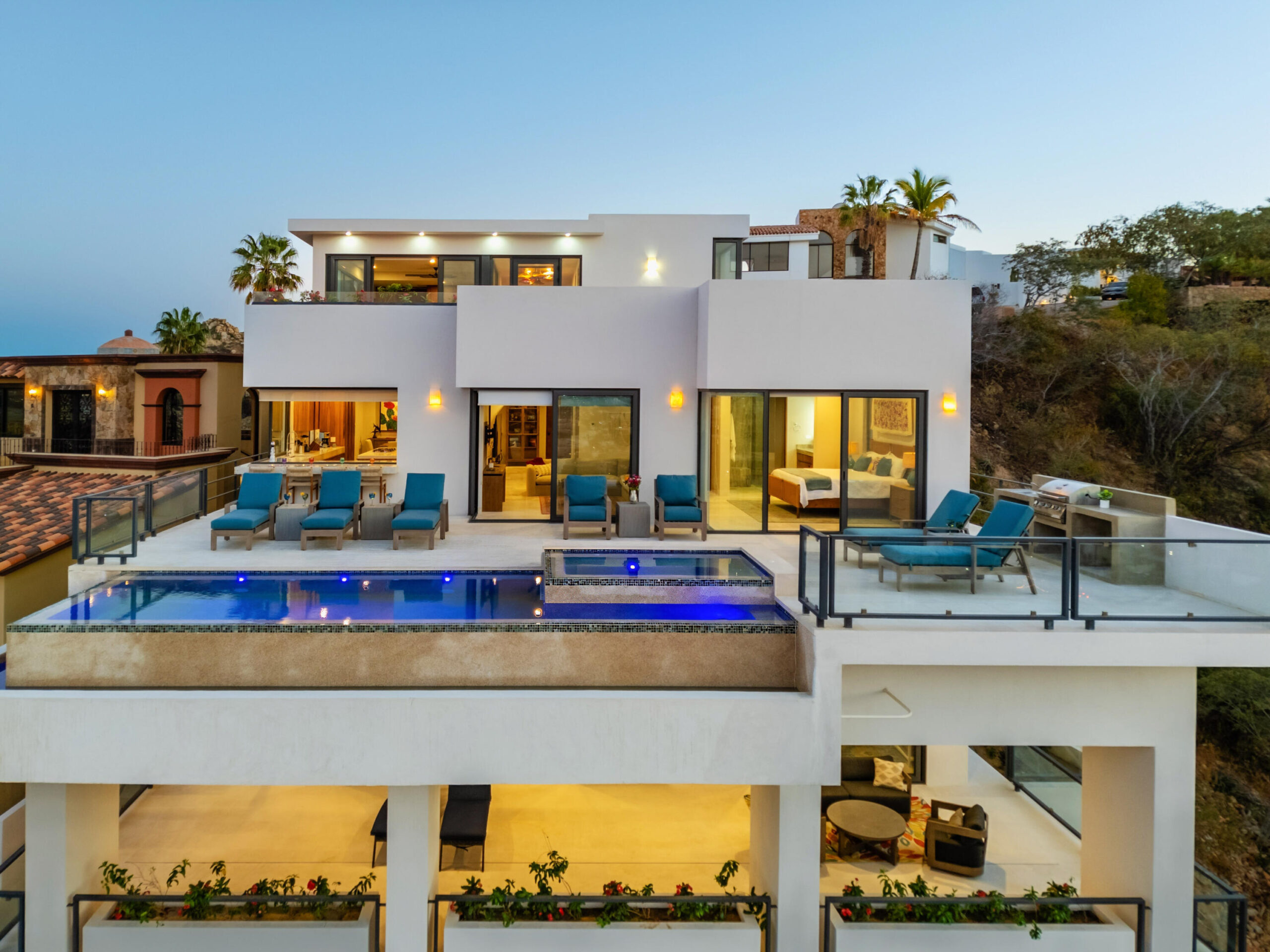 Cabo Luxury 4 De Marzo Casa Belia Investment Opportunity in the Heart of 4 de MarzoWelcome to Casa Belia, a versatile property located in the heart of the popular Colonia 4 de Marzo neighborhood in Cabo San Lucas. Positioned on a highly visible corner lot, this unique property combines residential comfort with commercial potential, making it an excellent opportunity for homeowners, investors, or entrepreneurs.The property features:* A comfortable main house with a spacious outdoor patio* Separate studio space ideal for guests, rental income, or a private office* Commercial/business area with street exposure* Multiple access points and flexible parking options* Gated perimeter for privacy and security* Large tiled courtyard perfect for entertaining or future improvementsIts strategic cor for sale