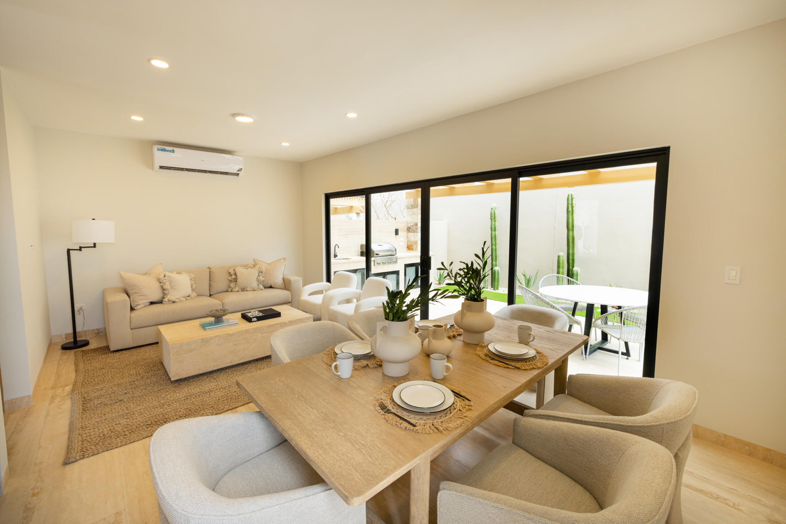 Cabo Luxury Vistana Spacious, clean, and comfortable home located in Vistana Del Cabo community. This well designed property features 3 bedrooms and 2 bathrooms on the main floor, offering privacy and convenience for everyday living.The second level offers a bright open-concept layout that seamlessly connects the living room, family (day) room, dining area, kitchen, and a full bathroom perfect for entertaining or relaxing with family.Enjoy access to a rooftop terrace with stunning 360 degree for sale