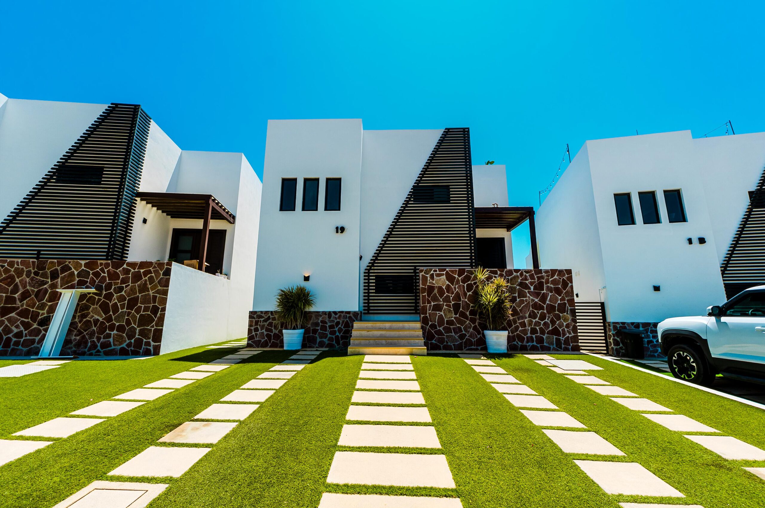 Cabo Luxury Cumbre Del Tezal Move-in ready and fully furnished. 2,045 sq ft of construction on a 2,551 sq ft lot with 3-car parking. Luxury finishes include marble flooring, wood kitchen with granite countertops, built-in wooden closets in all bedrooms, and vanities with tempered glass shower doors in all 3.5 baths. Fully equipped with 5 Gree inverter mini-split A/C units (3 × 1-ton, 2 × 2-ton), LG 22' French Door refrigerator, Whirlpool gas stove, and 1.7 cu ft microwave hood. Additional features: rooftop with bar, grill & sink, private terrace, storage, WiFi smart lock, private 5,000-liter cistern, and termite prevention system. ommunity: pool, gym, sports courts, kids' area, 3 clubhouses & 24/7 gated security for sale