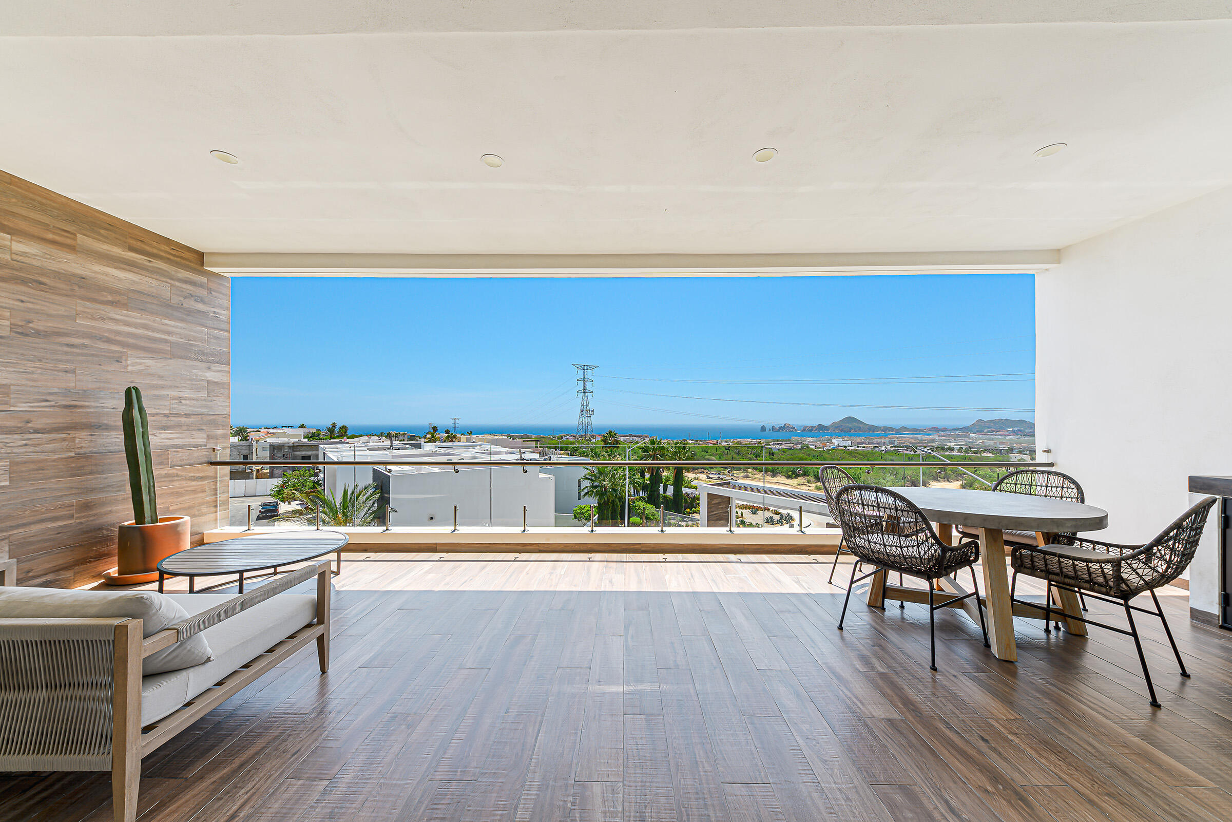 Cabo Luxury Amaterra Corner unit- Amaterra 304 D - is ideally located just 350 meters from Medano Beach, within the Amaterra Phase 2 building. This condo features 2 bedrooms and 2 full bathrooms, and is offered fully furnished and equipped, with one assigned parking space.It's a great option whether you're looking for a comfortable place to live or a property with rental potential. Residents enjoy access to a shared rooftop with a pool and beautiful for sale