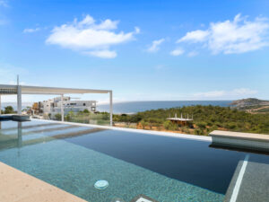Cabo Luxury Section 4- Las Canadas Discover refined indoor-outdoor living at Cañada 9, set within Querencia, San Jose del Cabo's premier private golf community. Soaring beamed ceilings, walls of pocket glass, and luminous marble floors define an open great room that flows effortlessly to the terrace, infinity-edge pool, and stone-clad water feature -- all framed by panoramic Sea of Cortez and mountain – El Tule, San Jose Corridor, BS