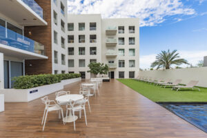 Cabo Luxury Marea Los Cabos Discover the perfect blend of style, comfort, and location in this beautifully furnished 2-bedroom, 2-bathroom condo situated within a contemporary-style complex in the heart of Cabo San Lucas. Designed for modern living, this residence offers an open-concept layout, quality finishes, and abundant natural light throughout.Residents enjoy peace of mind along with access to features designed for relaxation and convenience. Whether as a full-time residence, vacation getaway, or rental property, this condo offers versatility and strong appeal. Step outside and you're just moments away from Cabo's vibrant restaurants, lively bars, boutique shops, supermarkets, the Marina and walking distance to the most popular Beach in Los Cabos El Medano. This Condo is an exceptional opportunity for investors seeking strong ROI potential in Los Cabos one of Mexico's most sought-after destinations. Very easy to show, Schedule your showing today! – GAVIOTA MAREA LOS CABOS, Cabo San Lucas, BS