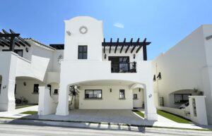 Cabo Luxury Palma Real Palma Real is a quiet, peaceful, and private community, where you'll be able to find spacious and beautiful houses with 4 bedrooms, 4.5 bathrooms, master bedroom with walk in closet, studio, laundry room, pantry, maids quarter with full bathroom, kitchen with granite counter top, closets, 10,000 L. water tank, and wide patio. Pool and common area, ideal to spend time with friends and family.PRICE INCLUDES GRASS AND MINI SPLITS. POOL CAN BE ADDED AS AN UPGRADE (ADDITIONAL COST)Pictures of our Model Home, this unit is Pre-Construction with delivery 4-6 months. – Las Misiones, Cabo Corridor, BS