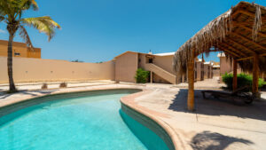 Cabo Luxury Rivieri Discover Paradise in Cabo San Lucas! Independent Duplex with 2 Bedrooms, 2 Bathrooms, and Backyard at Rivieri Pueblo Mediterráneo! Do you dream of living in a home that combines luxury, comfort, and a tranquil environment? Rivieri Pueblo Mediterráneo offers you the perfect opportunity to make it a reality. Come and discover our new fully independent duplex, located in the exclusive Área del Tezal in Cabo San Lucas, Baja California Sur. This contemporary Mediterranean-style property is ideal for those seeking an elegant and functional home in a secure, gated community. This duplex already includes a kitchen, carpentry, quartz bar, closet and air conditioners . Highlighted Features of the Duplex2 Spacious Bedrooms2 Full BathroomsShared Backyard, perfect for having a petKitchen with Fine Carpentry and elegant finishesClosets in Both Bedrooms for greater convenienceAir Conditioners, ensuring comfort in all seasonsGated and Secure Community, providing peace and privacyExceptional ServicesAt Rivieri Pueblo Mediterráneo, you will not only get a dream home but also access to a variety of amenities designed to enhance your quality of life:Beautiful Clubhouse for meetings and eventsSpectacular Pools for adults and childrenCozy Fire Pit for unforgettable nightsCommon Terrace to enjoy the incredible – Lazaro Cardenas, Cabo San Lucas, BS