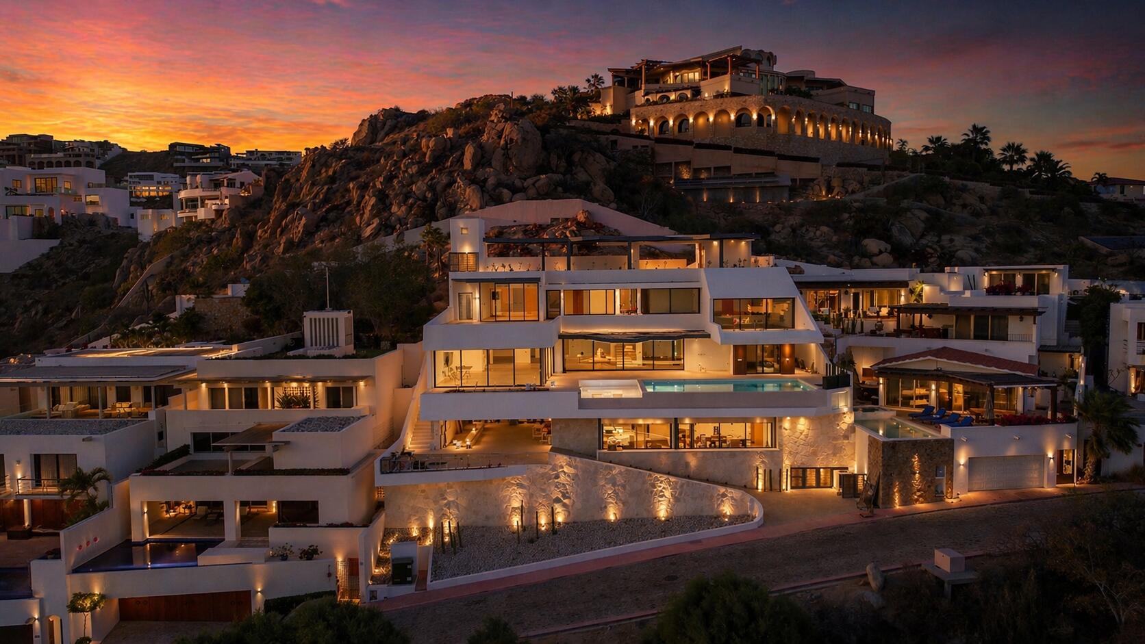 Cabo Luxury Pedregal Csl Casa Agave presents a rare invitation to experience the raw beauty and vibrant life of the Pacific Ocean from a residence of contemporary distinction. Designed for those who seek both serene sanctuary and moments of shared delight, this seven-bedroom oceanfront home offers an unparalleled connection to the stunning Los Cabos coast.Imagine waking to the sound of waves, the horizon a canvas for breathtaking sunrises. At Casa Agave, the expansive living spaces seamlessly merge with the coastal landscape, offering uninterrupted for sale