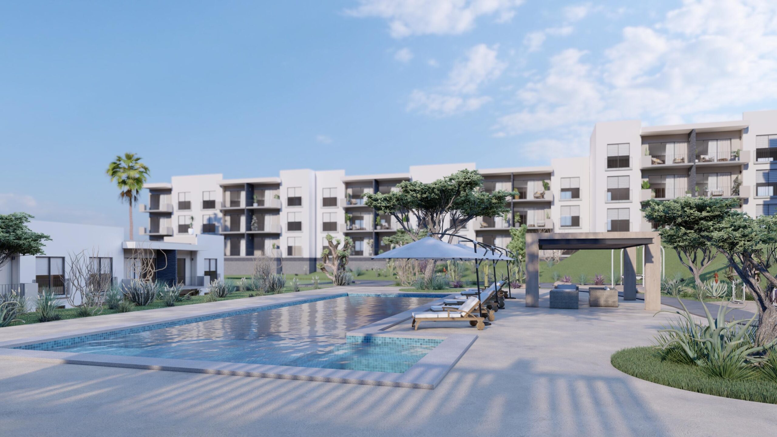 Cabo Luxury The Five THE FIVE is a unique development, ready to move in, turn-key Condos, at walking distance to downtown in the world famous gated community EL PEDREGAL in Cabo San Lucas. Modern and quality construction.This condo fully furnished, ready to move in, features 2 bedrooms, 2 full bathrooms, 1 half bathroom, amazing for sale