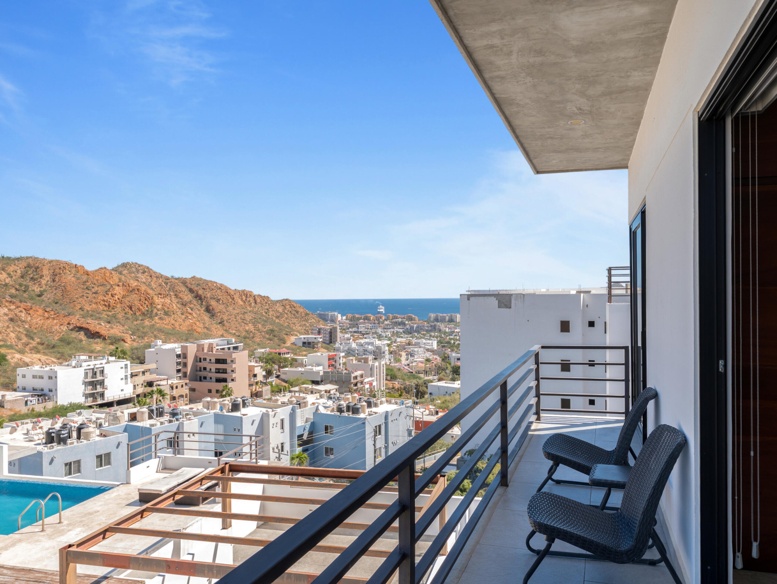 Cabo Luxury Plaza Calafia Discover your own slice of paradise. One of the few beachside complexes in Cabo San Lucas. This charming condo is perfectly situated just steps away from a beautiful swimmable beach, offering the ultimate blend of relaxation and convenience.Enjoy the ocean for sale