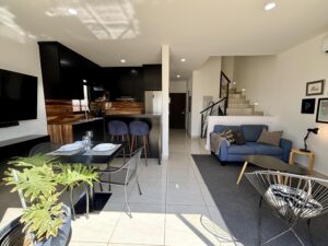 Cabo Luxury Terranova Terranova Residencial Hermosa casa amueblada y lista para habitar. Cuenta con 3 amplias recámaras (2 con terraza), 2.5 baños, sala, cocina y comedor y cisterna de 5,000L. Disfruta del patio privado con asador y horno para pizza.Acceso a áreas comunes con enorme jardín, juegos infantiles, Pet Park, pérgola y asador. Seguridad 24/7 con videovigilancia!* * * * * * * * *This fully furnished house is move-in ready, featuring 3 spacious bedrooms (2 with terraces), 2.5 bathrooms, living room, kitchen, dining area and 5,000 L water cistern. Enjoy a private patio with a BBQ & traditional pizza hovenAccess to common areas with a garden, pergola, kids & pets playground, and BBQ space24/7 security & video recording! – Privada Terramar, Cabo San Lucas, BS