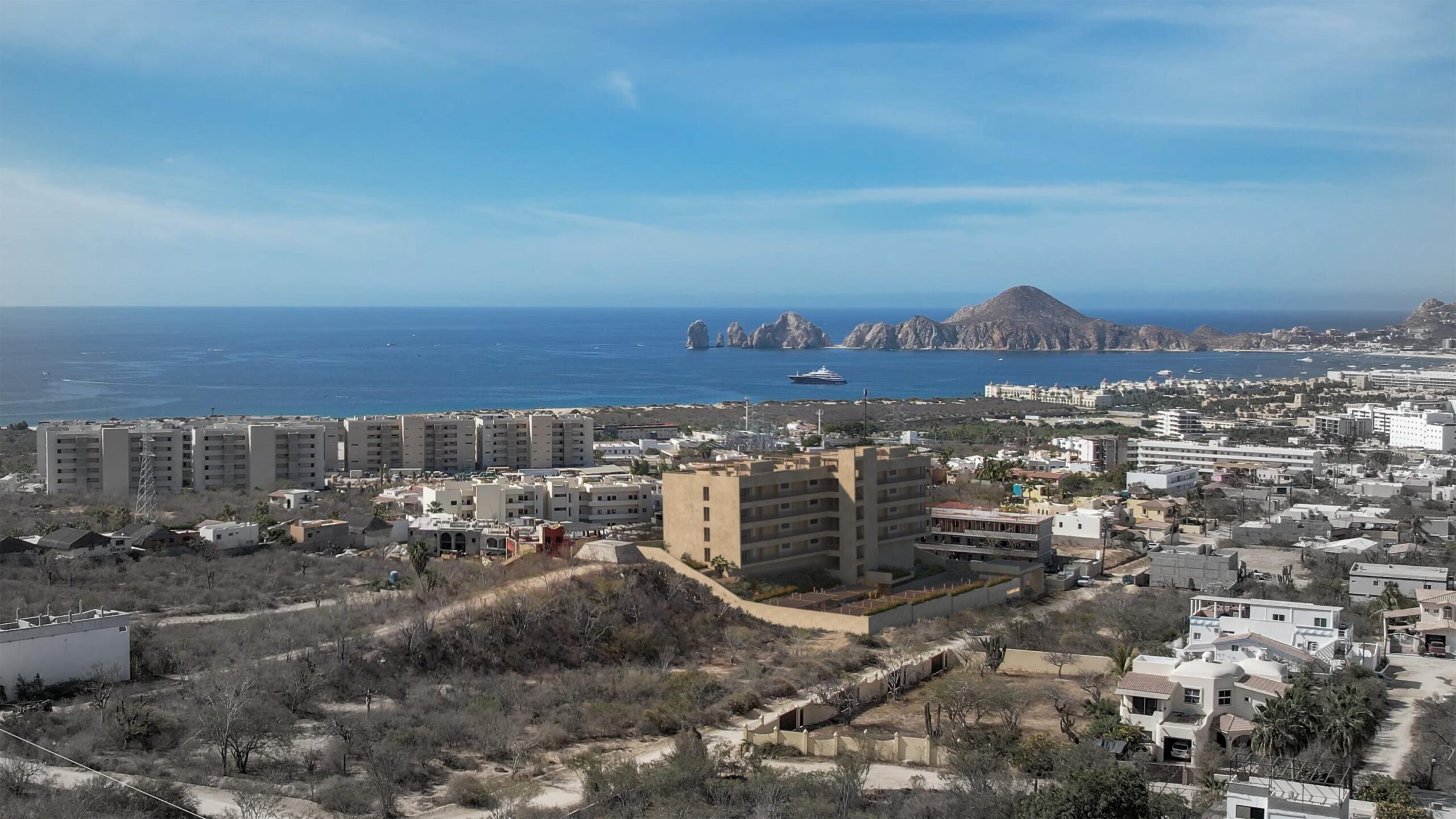 Cabo Luxury Pedregal One Experience the pinnacle of sophisticated Cabo living in this turnkey 2-bedroom, 2-bathroom luxury condominium nestled in the legendary hillside enclave of Pedregal. Boasting modern, contemporary finishes, this premium residence features a sleek minimalist design integrated with a spacious covered terrace--making it the ultimate canvas for indoor-outdoor Baja entertainment.Breathtaking, unobstructed vistas overlooking the sparkling city lights, rugged mountain ranges, and nearby marina. Over 1,600 square feet equipped with high-end stainless steel appliances and a premium extended kitchen island.The Location has unmatched walkability. Skip the car ride and stroll straight down to world-class sportfishing charters, upscale waterfront dining, and vibrant nightlife at the Marina Cabo San Lucas.Exclusive Amenities: 24/7 controlled security, private Pacific beach access, professional tennis/pickleball clubs, a luxury health spa, an organic farmers' market, and a dedicated community water desalination plant. Includes 2 covered underground parking spaces. for sale
