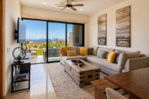 Cabo Luxury Vista Vela Sunset Penthouse fully furnished and turnkey, located in VistaVela Sunset. This PH features spacious interiors, an open-concept living and dining area, and a fully equipped kitchen with appliances included. The unit comes completely furnished, ready to move in or start generating rental income immediately.The highlight of the property is its oversized private rooftop terrace, offering ample space to design and create any concept you envision -- from a lounge area, outdoor kitchen, jacuzzi, or entertainment space. Ideal for those looking to customize their outdoor living experience and maximize the Cabo lifestyle.Amenities:6 swimming poolsFully equipped fitness centerClubhousePadel and pickleball courtsLandscaped gardens and green areasPutting green24/7 gated security – Tari Tramonti, Cabo Corridor, BS