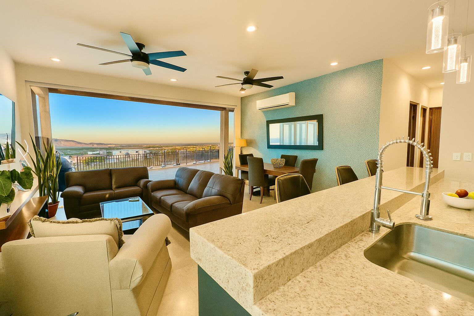 Cabo Luxury Monte Real Spacious Furnished 3-Bedroom, 2-bathroom Penthouse Condo - Enjoy the privacy, space, and stunning panoramic for sale