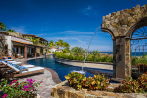 Cabo Luxury Cove Club Casa SerenaAn architectural marvel that seamlessly blends the wonder of the Baja with the beauty and serenity of the Mar de Cortez. Thoughtful sight lines frame beautiful vistas from every room making the home feel like you're living in a resort and private estate at the same time. Designed as a retreat for family and friends by one of the most recognized and renowned architects in Mexico, Jacinto Avalos, Casa Serena blends the attention to detail and fine Mexican craftsmanship appropriately honoring its iconic location. Maintained with an open check book and live in staff, this ocean front masterpiece is now ready for the next fortunate family to make memories and leave their own legacy at Casa Serena. – Villa Encanto, Palmilla Cove 5, San Jose Corridor, San Jose Corridor, BS