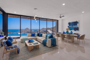 Cabo Luxury Pedregal Csl Casa LA PIÑATA A luxury villa located in the exclusive Pedregal Cabo San Lucas. Perfect as a private residence or a high-end vacation rental, this villa offers an exceptional combination of comfort, style, privacy, and location.The villa features 8 bedrooms including a service room (as an independent apartment suite), 8.5 bathrooms, and 13 beds.Fully furnished and equipped with top-quality finishes, providing a turnkey experience.Every detail has been thoughtfully crafted to create an exceptional space for family gatherings and entertaining. The expansive terrace includes a great swimming pool, 2 jacuzzi, bar, 2 BBQ station, 2 fire pits, and multiple lounge areas, to enjoy the very best of Cabo living The interiors feature cozy and elegant living spaces, including a inside bar, games room, media room and impeccable design in every corner Fully furnished and equipped, representing an outstanding opportunity. With its exceptional design, amenities, and location, this villa embodies the best of the Baja lifestyle – Villa Vista Cortez, Cabo San Lucas, BS