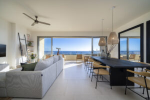 Cabo Luxury Veranda Residences Imagine a boutique community experience with resort amenities VERANDA offers you 18 condo units. 2 towers of 9 units each; three per level. 2 and 3 Bedroom layouts, with double height ceilings. Upscale finishes including: Marble floorings, Granite countertops, Solid wood carpentry in kitchen, doors, closets and bathroom cabinetries. Pocket door.Appliances included: microwave, 6-burner gas range, oven, dishwasher, sink with faucet, water heater and AC mini splits in bedrooms and living space. Garden Level units with Private Patio. Penthouses have Private Rooftop Terrace, including Marble flooring, Grill, Bar, Pergola and Half Bathroom.Community amenities: pool and jacuzzi, guest bathrooms, grill and bar, picnic area, kids area, gym, elevators, guests parking. – Vista Vela 2 PH, Cabo Corridor, Cabo Corridor, BS