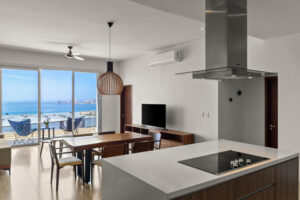Cabo Luxury Marina Sol This executive condo, located in the heart of Cabo San Lucas, 2 bedrooms (King beds in both bedrooms) and 2 gorgeous bathrooms,a beautiful granite counter topped kitchen, which is equipped to meet all your cooking needs. The Condo is fully furnished Quiet mini split A/C's and ceiling fans in all rooms, there is a 75'' Flat Screen TV in the living room and Flat Screen TVs in both bedrooms. – Vista Vela I PH, Cabo Corridor, Cabo Corridor, BS