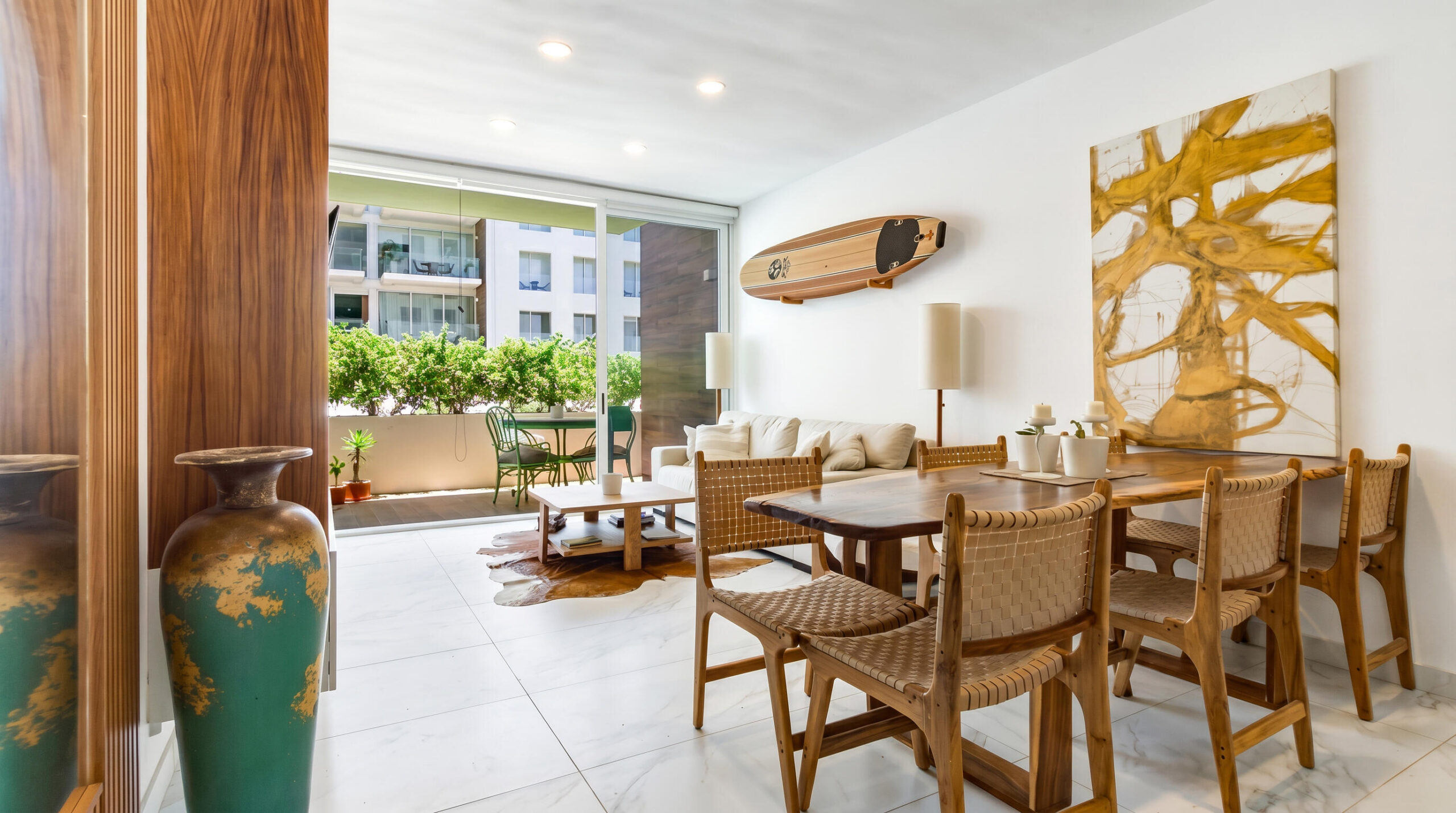 Cabo Luxury Marea Los Cabos It is hard not to love this perfect combination of style and location in this beautifully furnished 2-bedroom, 2-bathroom condo situated in the heart of Cabo San Lucas. Designed for modern living, this residence offers an open-concept layout, quality finishes, and abundant natural light throughout. The best feature of this unit is the oversized patio located on the pool deck. Residents enjoy peace of mind along with access to features designed for relaxation and convenience. Whether as a full-time residence, vacation getaway, or rental property, this condo offers versatility and strong appeal. Step outside and you're just moments away from Cabo's vibrant restaurants, lively bars, boutique shops, supermarkets, the Marina and walking distance to the most popular Beach in Los Cabos El Medano – Del Pescador, Cabo San Lucas, BS
