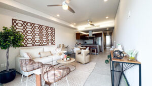 Cabo Luxury Centro Residence D-1 is the fully completed showroom residence at Park Cabo, available for showings and purchase. While this unit is completed and available to experience firsthand, the remainder of the development is currently under construction and scheduled for delivery in July 2026; therefore, the project is categorized as pre-construction.Located in the heart of downtown Cabo San Lucas, Park Cabo Residences offers unmatched walkability just minutes from the marina, restaurants, nightlife, shopping, and local attractions. This boutique development blends modern design, comfort, and lifestyle in one of Cabo's most desirable investment locations.Residence D-1 is a unique 3-bedroom lock-off condo thoughtfully designed for maximum flexibility and income potential. Owners have the ability to use the residence as a full-time home or separate it into independent living spaces, making it ideal for short-term rentals, vacation use, dual occupancy, or investment purposes in Cabo's thriving rental market.The development features a beautifully designed resort-style swimming pool, covered parking, pet-friendly areas, and inviting common spaces that create a relaxed yet sophisticated atmosphere.One of the property's standout features is its private rooftop terrace, offering additional outdoor living space perfect for entertaining, relaxing, or enjoying Cabo's – S/N Niños Heroes, Cabo San Lucas, BS