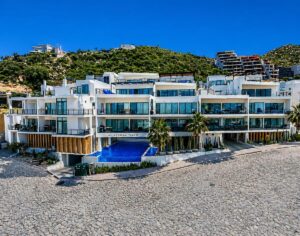 Cabo Luxury Pedregal Towers Pedregal Towers A03 is a rare 3BR/3BA condo in Cabo San Lucas exclusive Pedregal community, walkable to downtown and the marina. Floor-to-ceiling sliding doors connect the living area to a private terrace with city/mountain – Camino del Colegio, Cabo San Lucas, BS